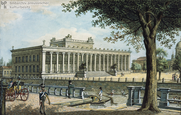 Das Alte Museum in Berlin (um 1825)